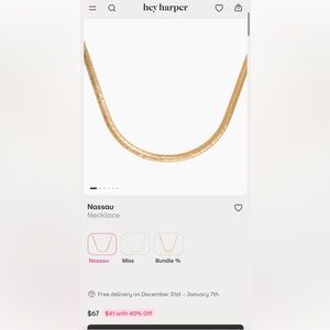 Gold Chain Short Necklace. Never worn, with tags, new.